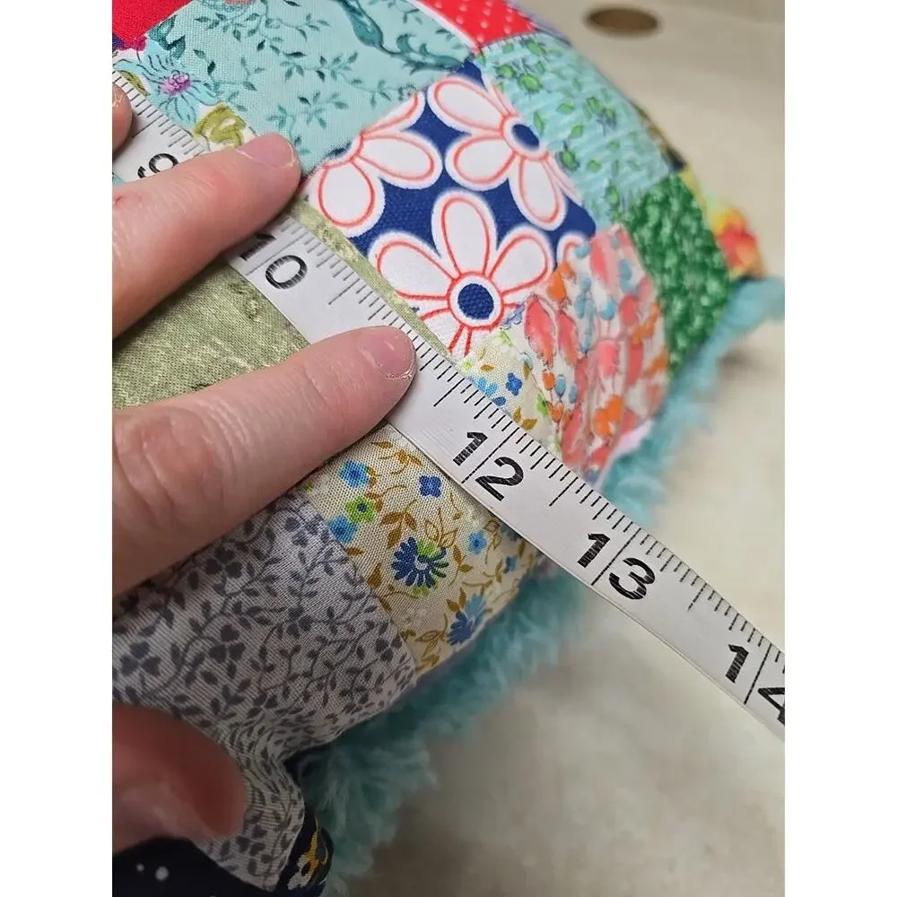 Multicolor Owl Pattern Patchwork Latch Hook Granny Square‎ Throw Pillow 13